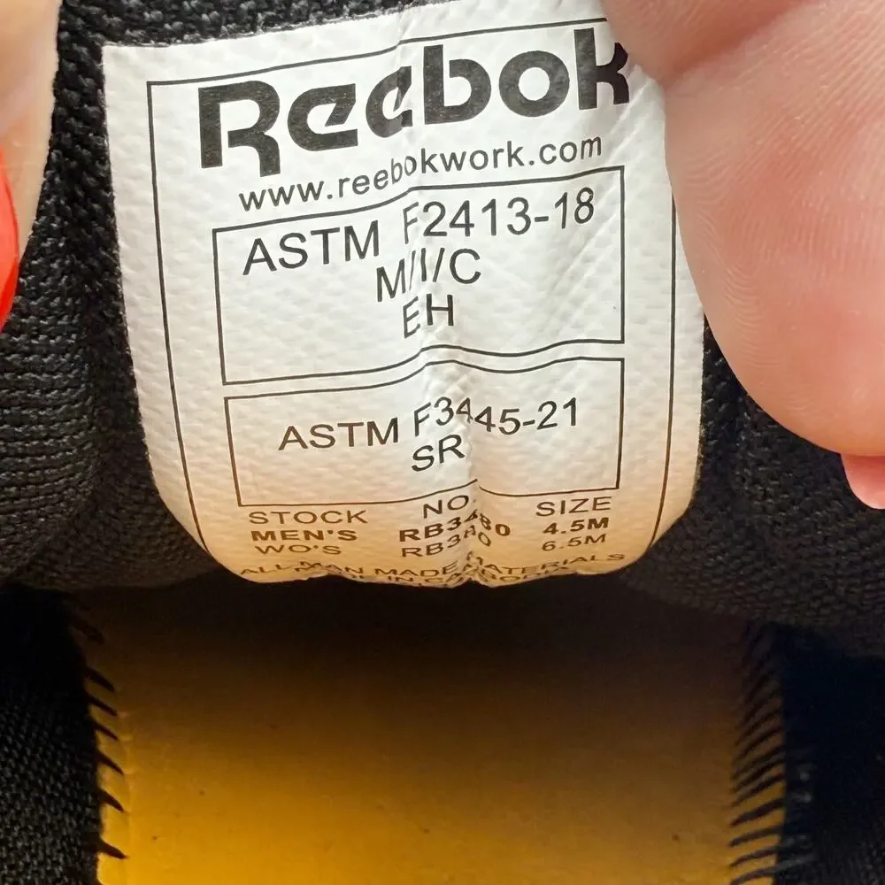 Reebok Womens Nano X1 Adventure EH Comp Toe Work Sneakers US 6.5 M Black GUC